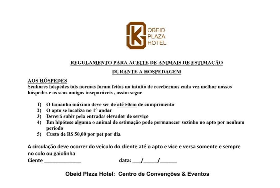 Obeid Plaza Hotel Bauru Esterno foto